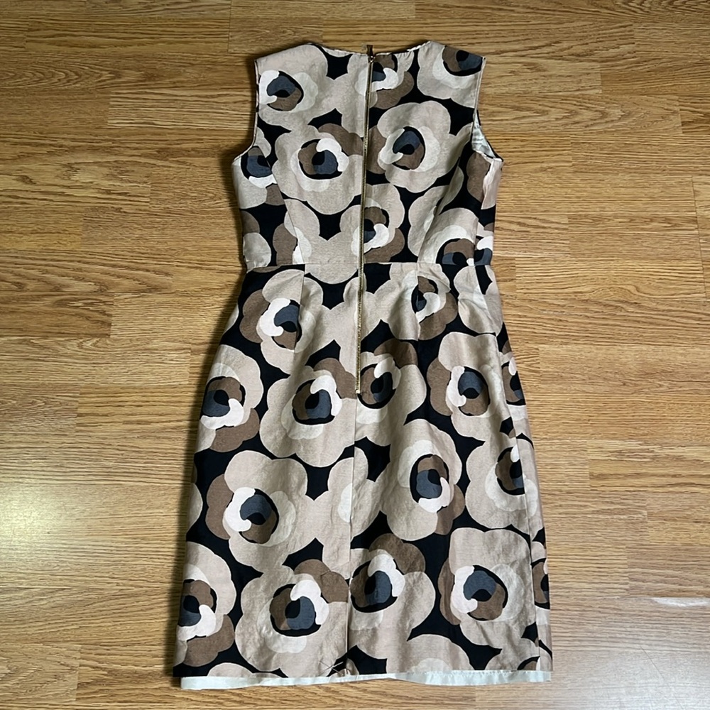 Kate Spade Deco Rose Della Sheath Dress Sleeveless Silk/Cotton Blend Sz 2 A506 - Picture 5 of 5
